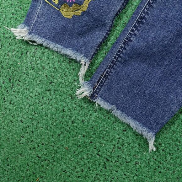 NEW Lucky Brand Bridgette Skinny Jeans Womens 6/28 High Rise Embroidered Floral - Picture 6 of 15